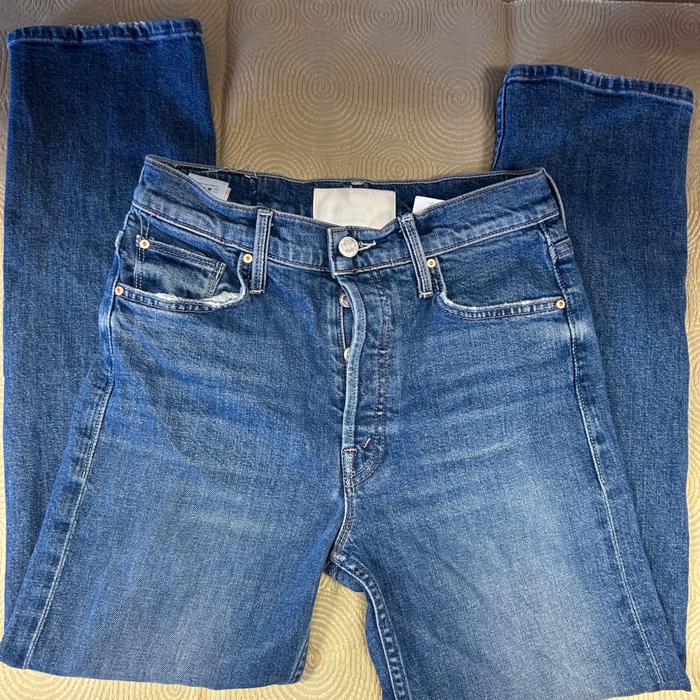 Mother Denim The Tomcat Kneeling on Stones Jeans 27